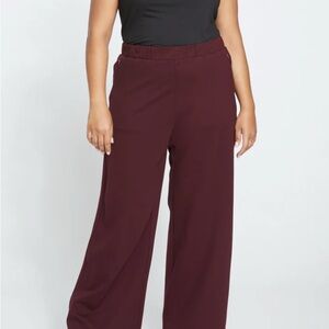 Universal Standard Black Cherry Wide Leg Pants